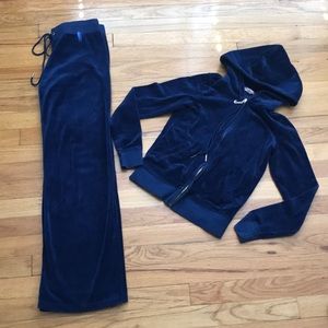 Juicy Couture blue tracksuit set size xs